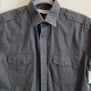 Express Black Fitted shirt